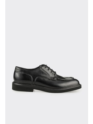 Elle Black Leather Men's Casual Shoes
