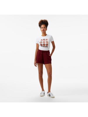 Les Benjamins Women's Burgundy Shorts