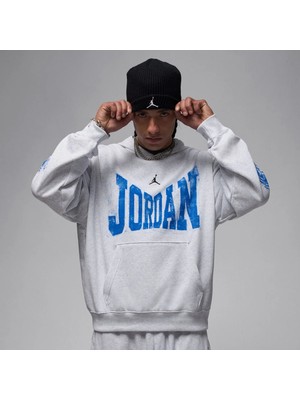 Jordan Brooklyn College Men's Grey Hoodie