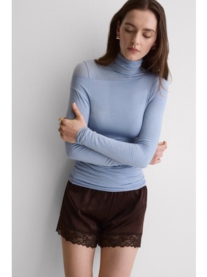 Intimissimi Turtleneck Modal Cashmere Ultralight Sweater