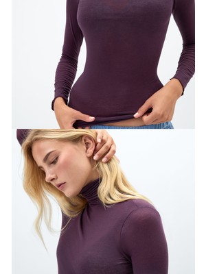 Intimissimi Turtleneck Modal Cashmere Ultralight Sweater