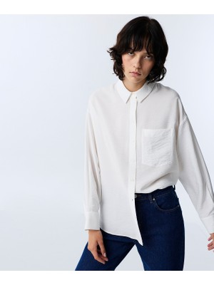 Twist Crinkle Effect Shirt