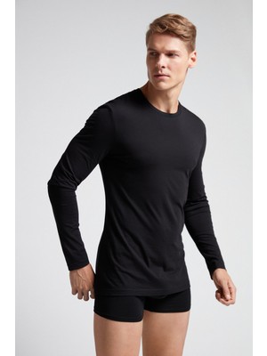 Intimissimi %100 Pima Cotton Long Sleeve Top