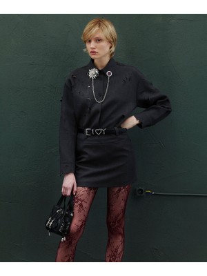 Twist Belted Mini Skirt
