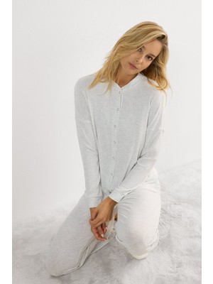 Intimissimi Chic Comfort Long Sleeve Front-Fastening Modal Top