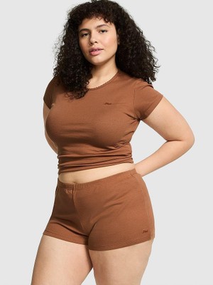 Victoria's Secret Spill-The-Tea Cotton Shorts