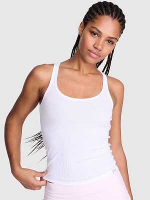 Victoria's Secret Ribbed Relaxed Fit Boyfriend Tank Top