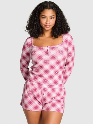 Victoria's Secret Thermal Henley Pajama Top