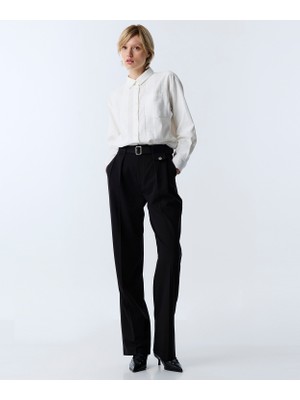 Twist Double Pleated Sash Trousers