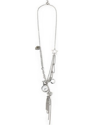 Twist Combined Pendant Long Chain Necklace
