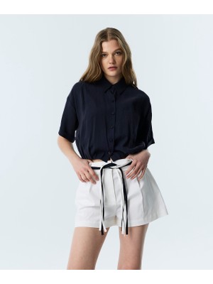 Twist Adjustable Ruched Shirt
