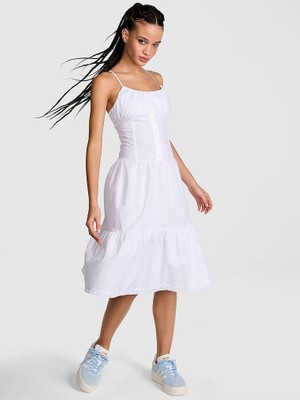 Victoria's Secret Prairie Poplin Midi Dress