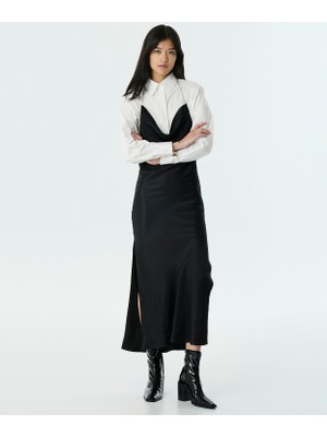Twist Two-Piece Satin Dress