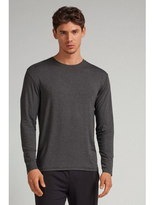Intimissimi Long Sleeve Soft Silk Top
