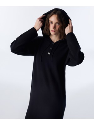 Twist Hooded Dress