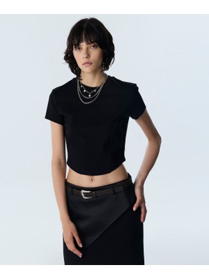 Twist Corset Effect T-Shirt