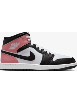 Jordan Nike Air Jordan 1 Mid Men's Black High-Top Sneaker