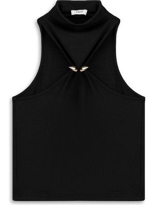 Twist Metal Detail T-Shirt