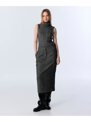 Twist Cargo Pocket Midi Skirt