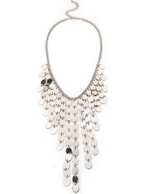 Twist Combined Piece Dangle Metal Necklace