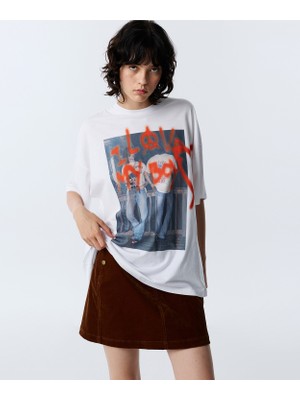 Twist Printed Oversize T-Shirt