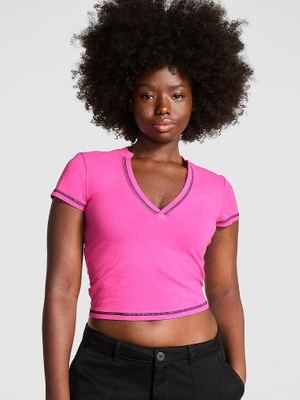 Victoria's Secret All-Day V-Neck Crop Top