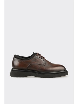 Elle Brown Leather Men's Casual Shoes