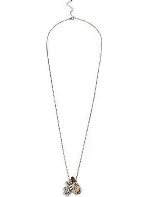 Twist Combined Pendant Metal Chain Necklace