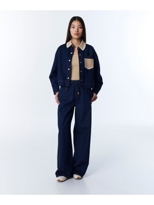 Twist Elastic Waist Jeans