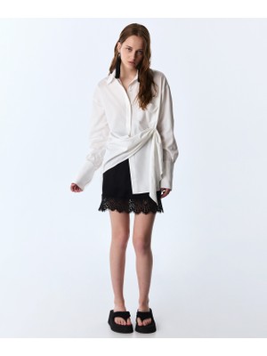 Twist Two-Piece Look Asymmetric Dress