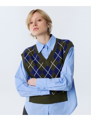 Twist Two-Piece Look Oversize Shirt