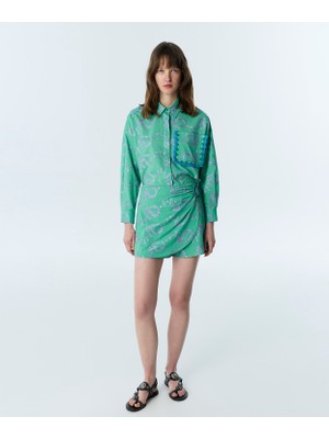 Twist Paisley Pattern Skort