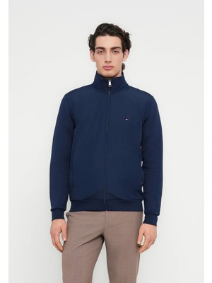 Tommy Hilfiger Intcehno Örgü Bayrak Işlemeli Fermuarlı Jumper Mevsimlik Ceket