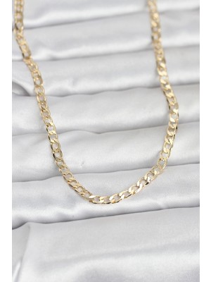 Efnaz Style cm 14K Gold Renk Zincir Model 60 cm Kadın Kolye