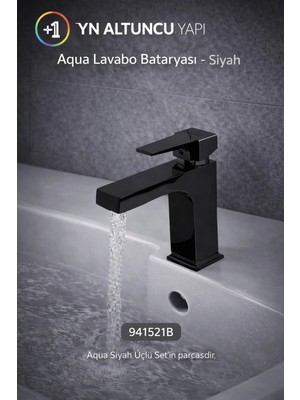Newarc Aqua Lavabo Bataryası - Sıyah 941521B