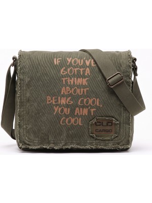 Old Cotton Cargo Luther Bag Dayanıklı Pamuk Kanvas Vintage Omuz Çantası Ayarlanabilir Askılı Günlük Unisex Postacı Çanta