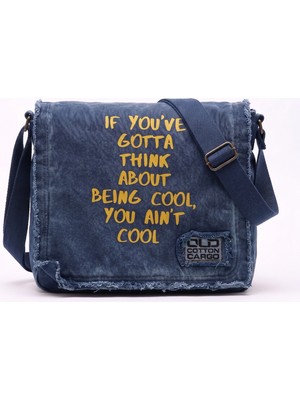 Old Cotton Cargo Luther Bag Dayanıklı Pamuk Kanvas Vintage Omuz Çantası Ayarlanabilir Askılı Günlük Unisex Postacı Çanta