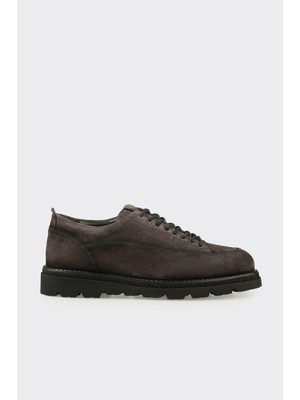 Elle Anthracite Leather Men's Casual Shoes