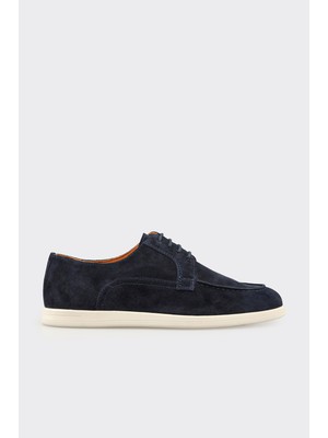 Elle Navy Leather Men's Casual Shoes
