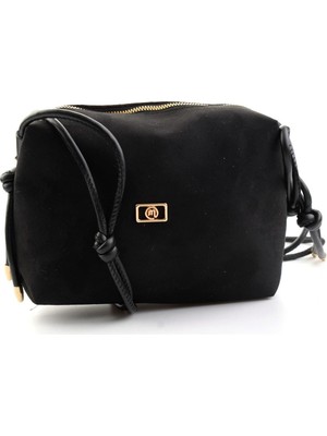 Bambi Black Suede Women's Messenger Bag C06650267972