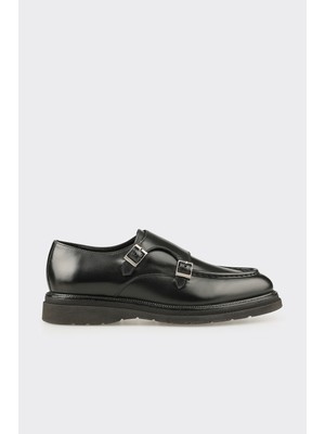 Elle Black Leather Men's Casual Shoes