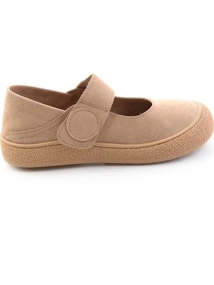 Bambi Mink Nubuck Genuine Leather Women's Ballet Flats K01763023001