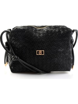 Bambi Black Printed Nubuck Women's Messenger Bag C06650267924