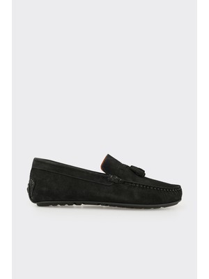 Elle Black Leather Men's Casual Shoes