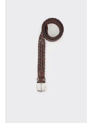 Elle Brown Leather Men's Belt