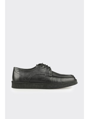 Elle Black Leather Men's Casual Shoes