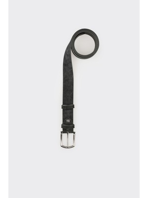 Elle Black Leather Men's Belt
