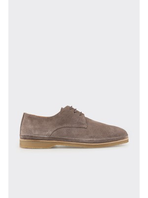 Elle Taupe Leather Men's Casual Shoes