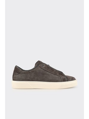 Elle Anthracite Leather Men's Casual Shoes