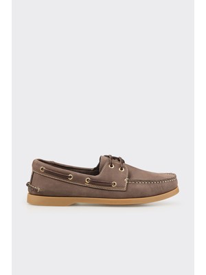 Elle Brown Leather Men's Casual Shoes